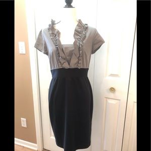 Beautiful Black/ Gray Ruffle Dress